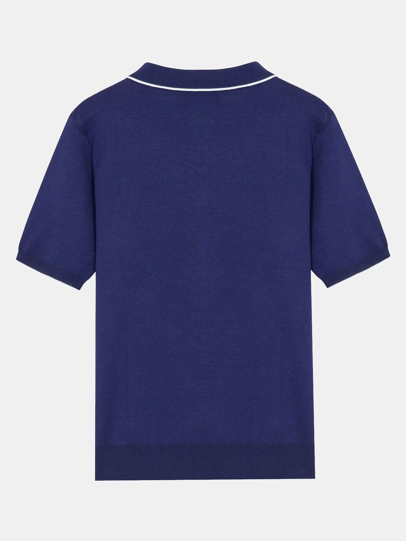 Diotrephes® | Solid Zip Sweater Polo - Image 4
