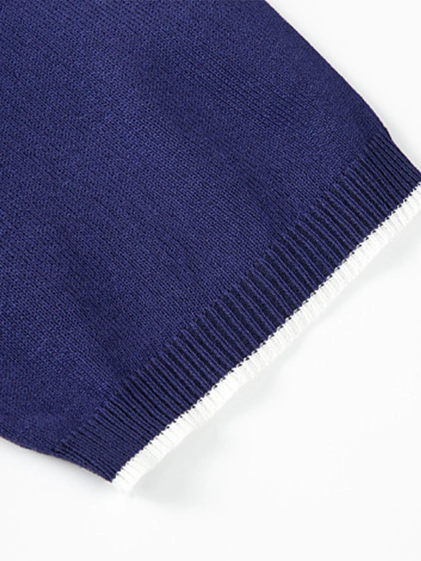 Diotrephes® | Solid Zip Sweater Polo - Image 6