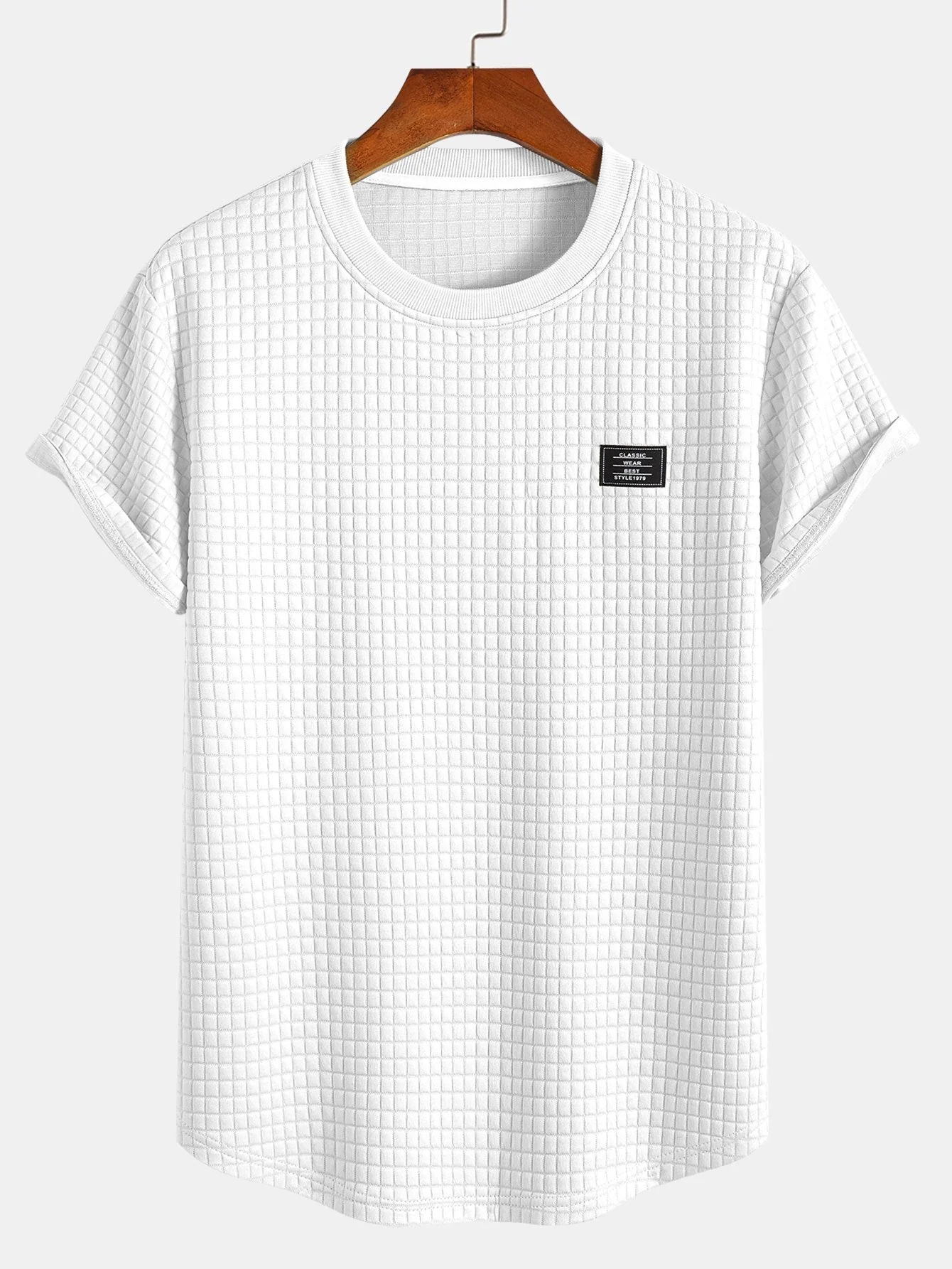 Dirk® | Short Sleeve Waffle Arc Hem T-Shirt - Image 3
