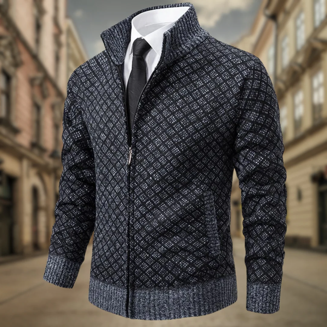Dolores® | Men's Cardigan With Zip - Image 9