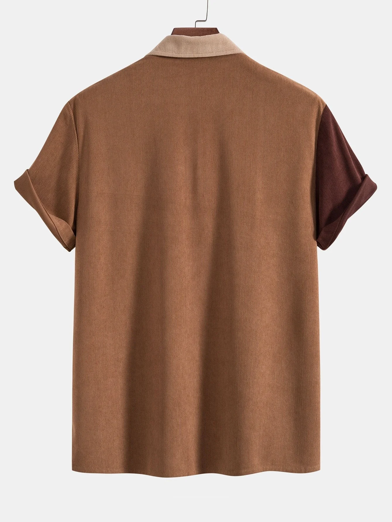 Domingo® | Color Block Corduroy Polo Shirt - Image 2