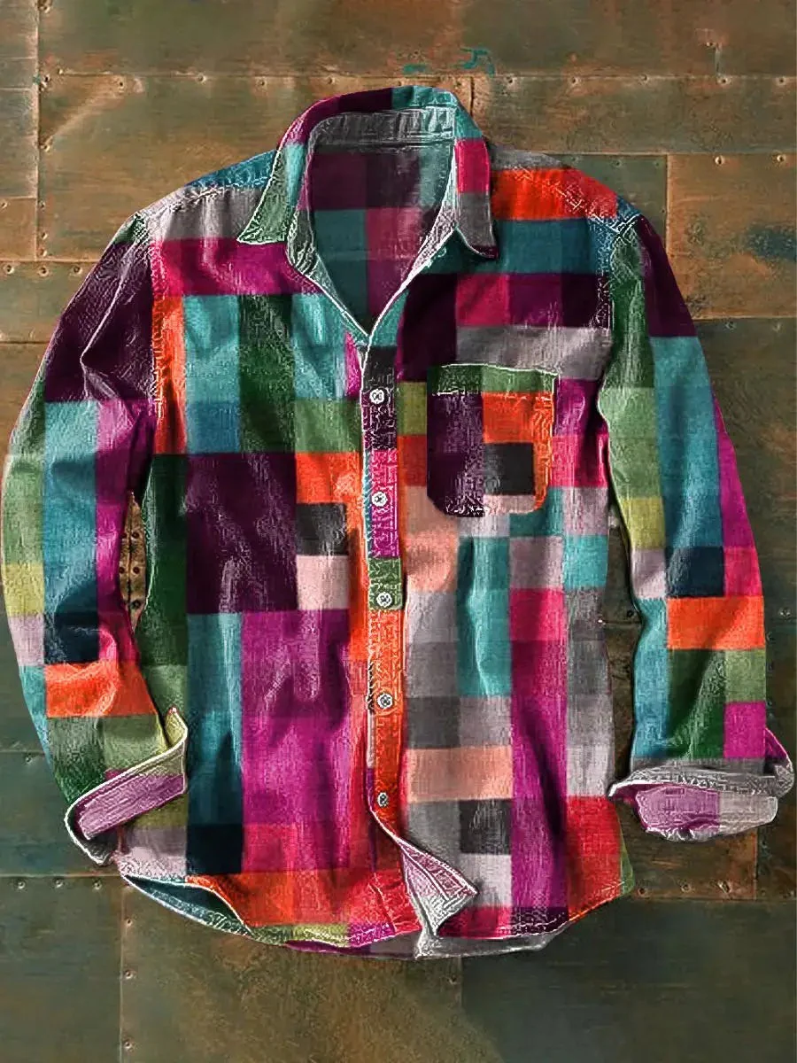 Domingo® | Simple Unisex Long Sleeve Shirt With Rainbow Colors - Image 2