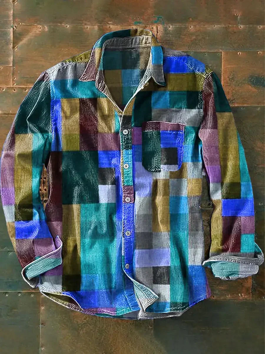 Domingo® | Simple Unisex Long Sleeve Shirt With Rainbow Colors - Image 3