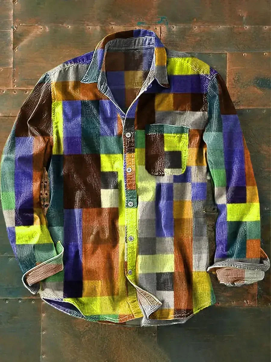 Domingo® | Simple Unisex Long Sleeve Shirt With Rainbow Colors - Image 4