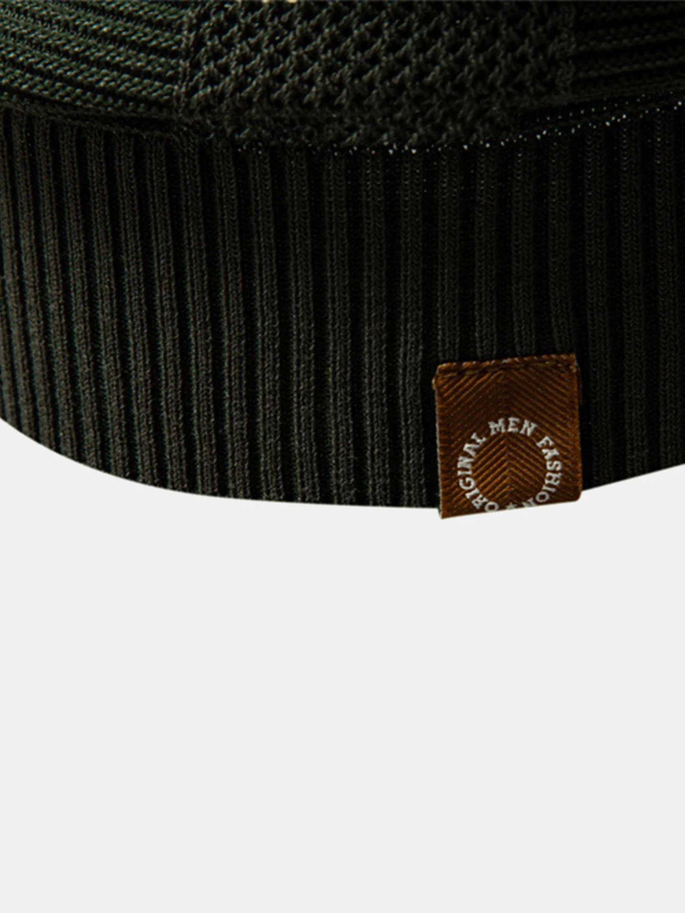 Dominic | Stripe Hollow Knit V Neck Polo Shirt - Image 9