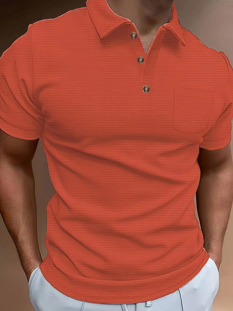 Don® | Breathable, Slim-Fitting Short-Sleeved Shirt With Half Button - Image 16