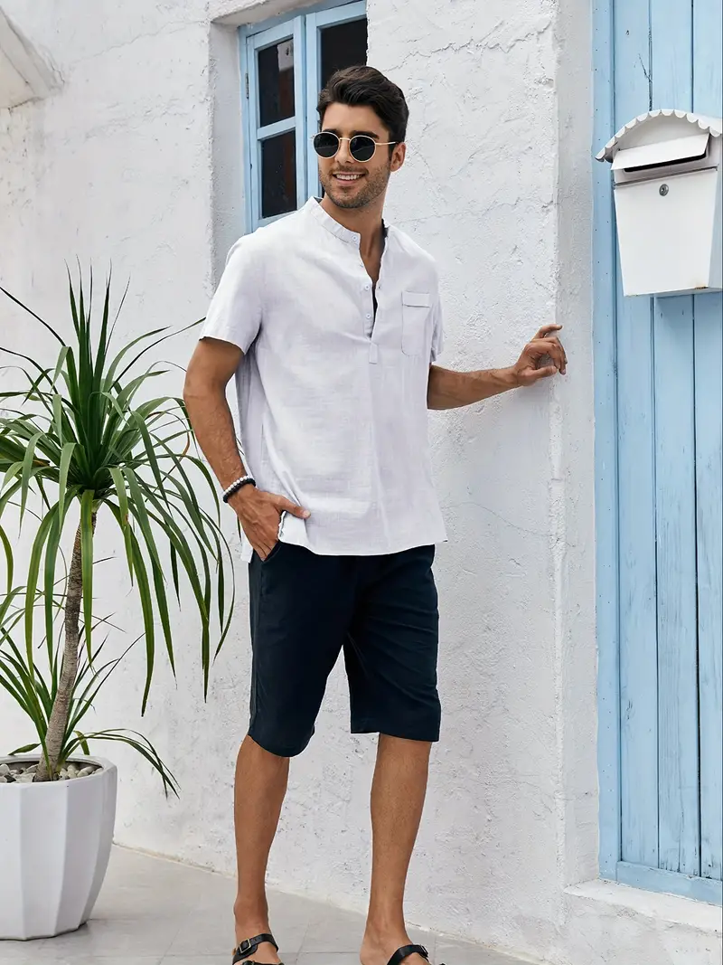Donald® | Stylish No-Short Sleeve Shirt For Men - Image 12