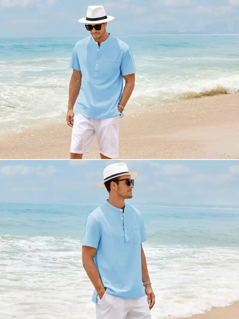 Donald® | Stylish No-Short Sleeve Shirt For Men - Image 16