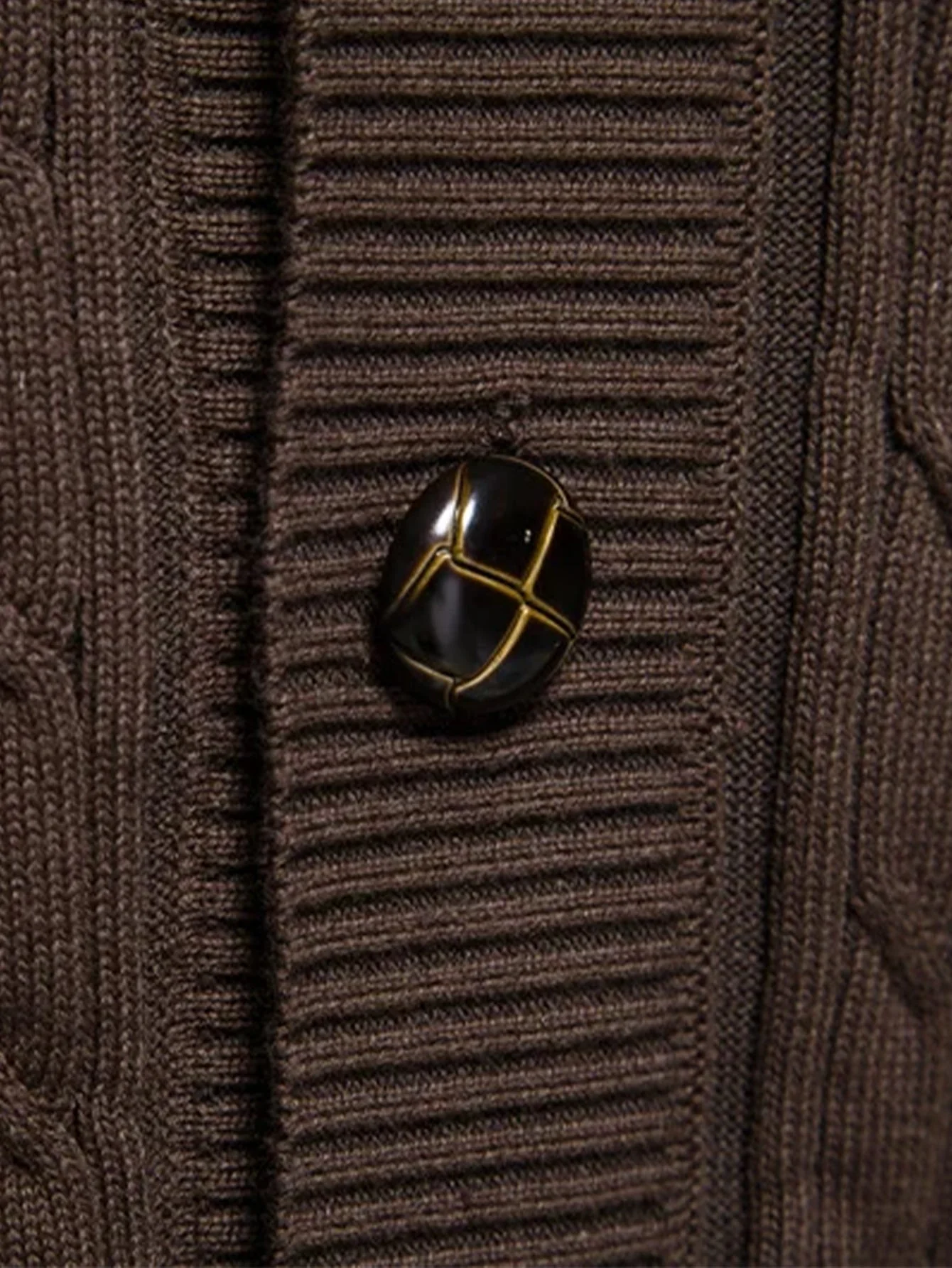 Donato® | Geometric Jacquard Shawl Collar Cardigan Sweater - Image 12