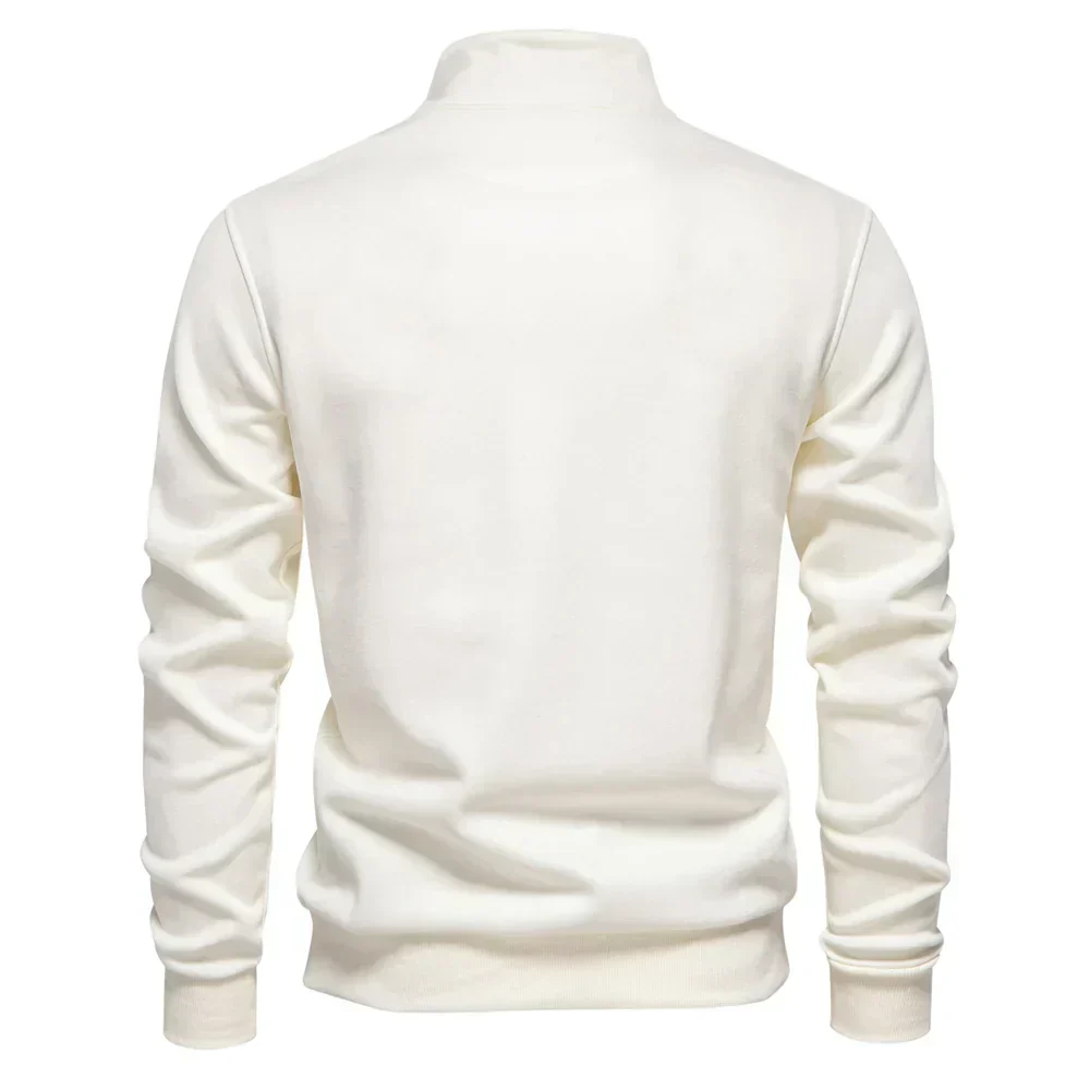 Donato® | Lightweight Zip-Neck Sweater With Social Pocket - Image 3
