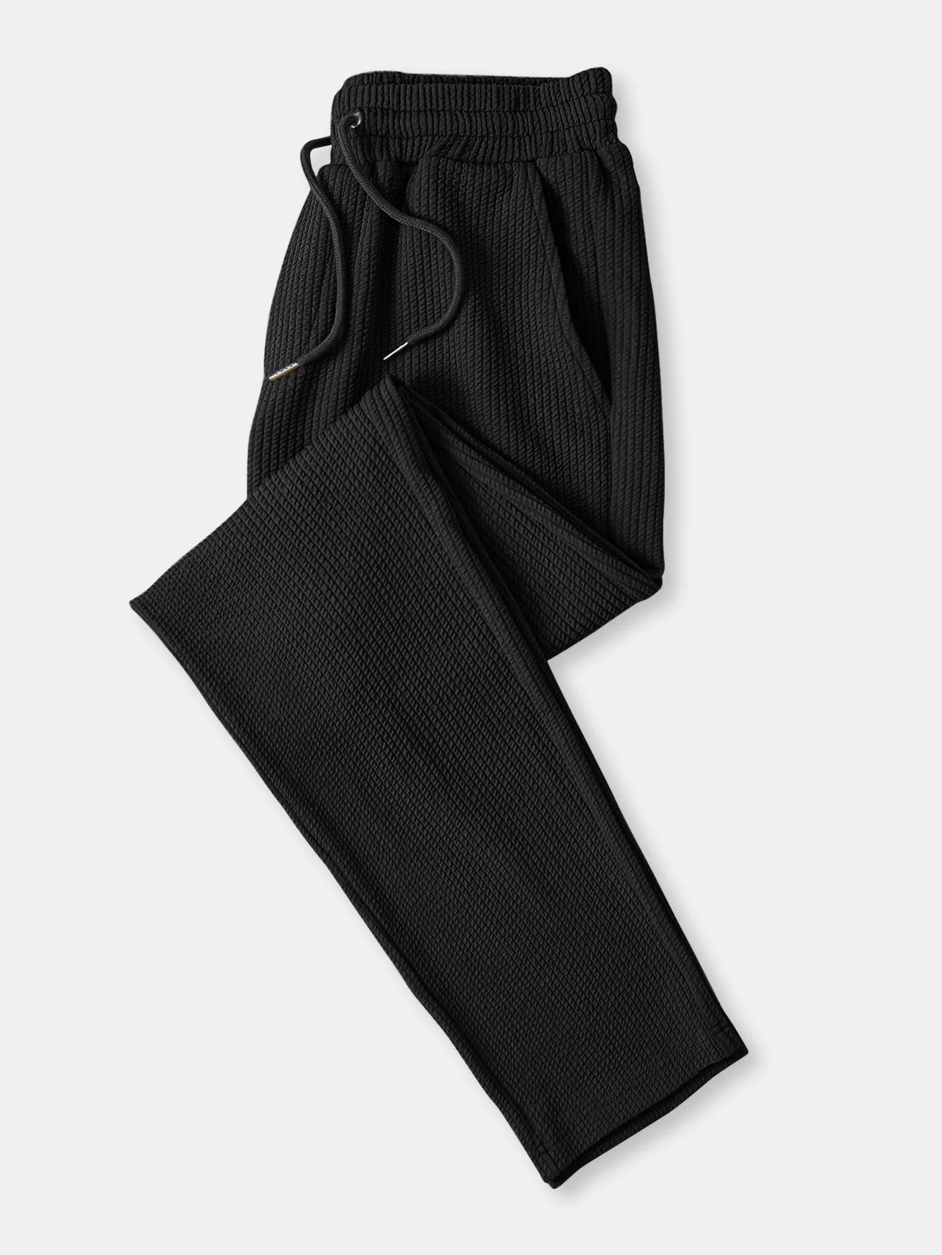 Donovan® | Muscle Fit Long Sleeved Ribbed Collar Shirt & Straight Leg Ribbed Trousers - Image 11