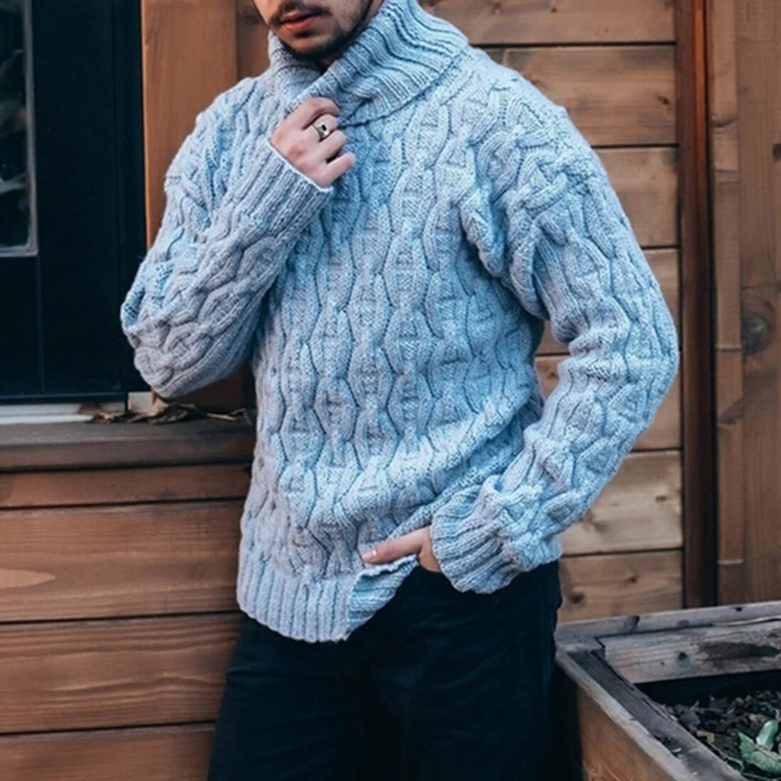 Dorian® | Thick Sweater With Turtleneck For Winter Comfort - Image 4