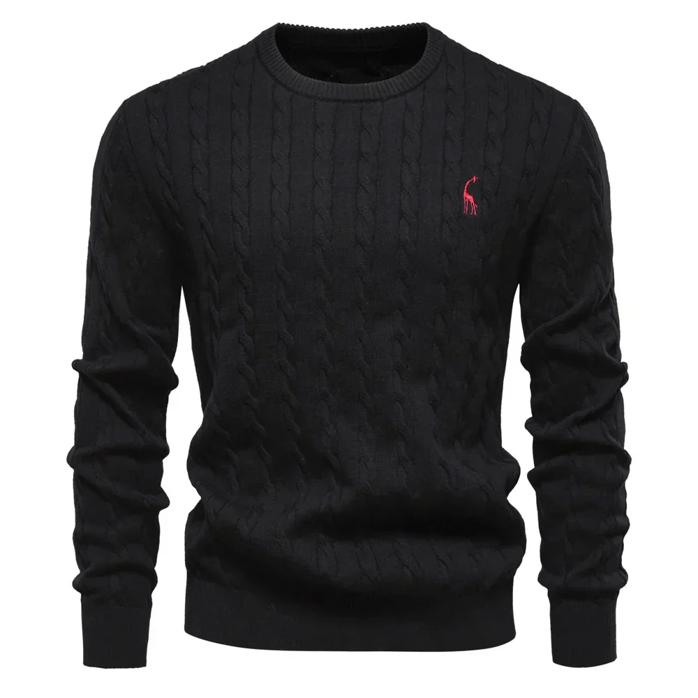 Doroteo® | Knitted Sweater With Giraffe Embroidery - Image 10