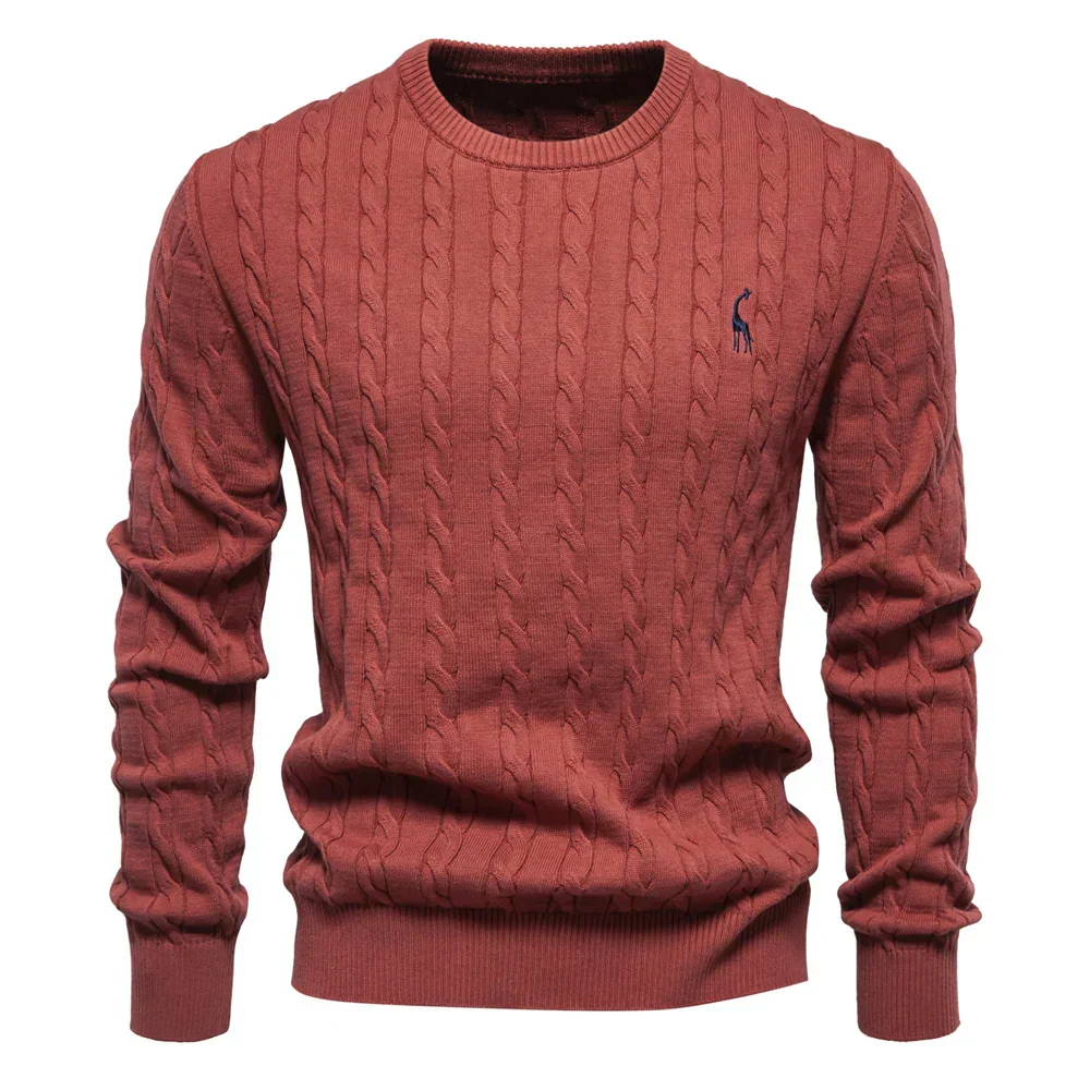 Doroteo® | Knitted Sweater With Giraffe Embroidery - Image 15