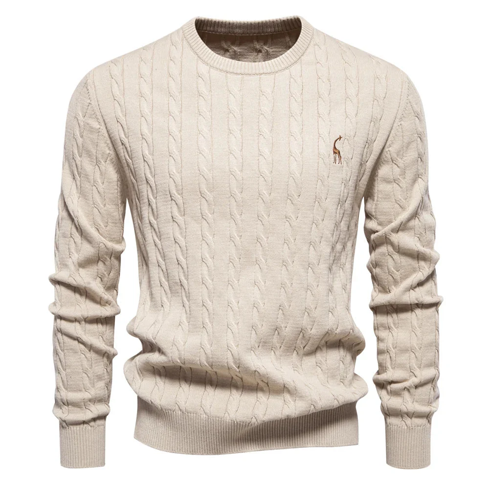 Doroteo® | Knitted Sweater With Giraffe Embroidery - Image 9