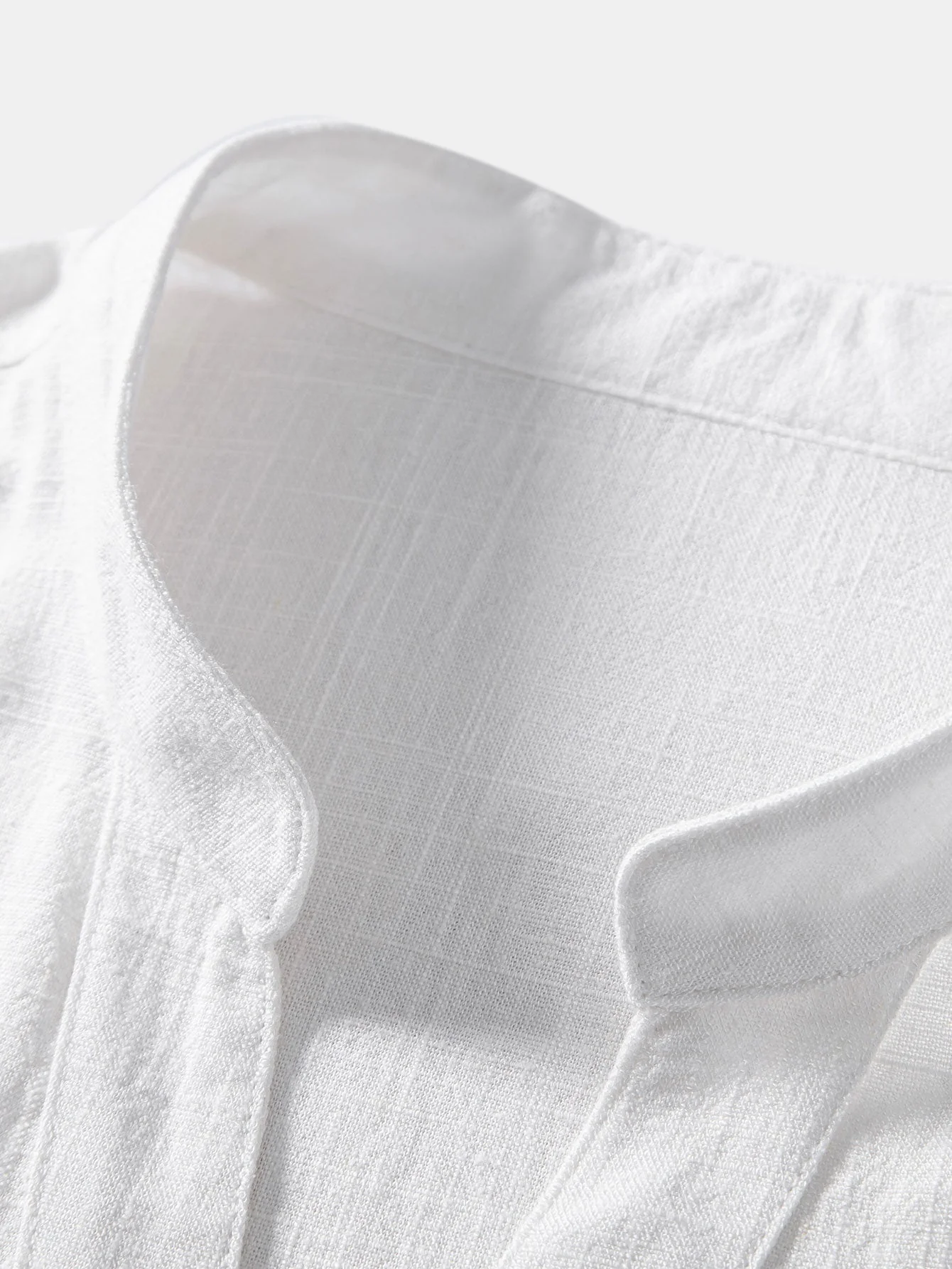 Doroteo® | Short Sleeve V Neck Linen Rayon Blend Shirt & Wrinkle Textured Straight Leg Pants - Image 16