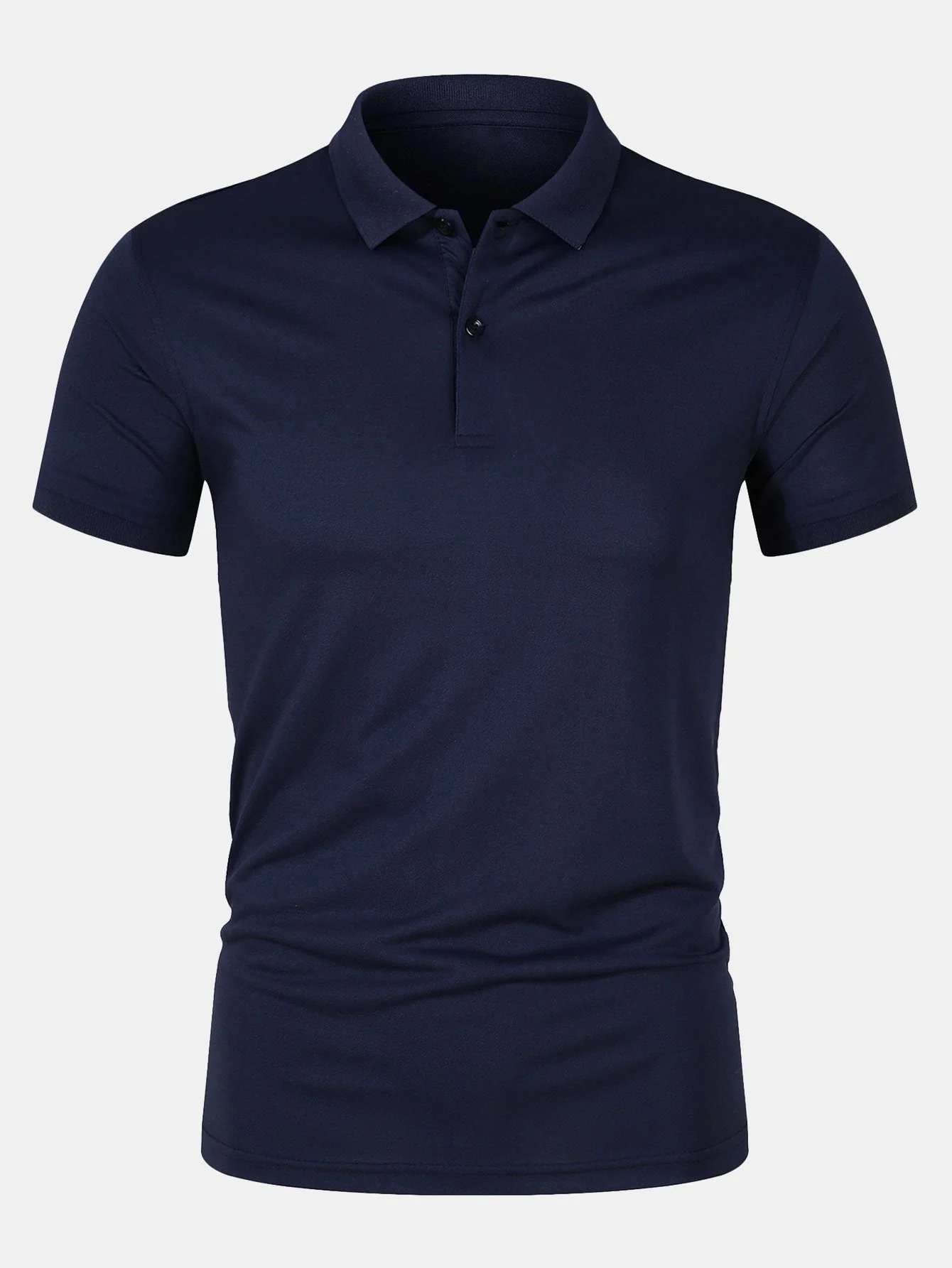 Doroteo® | Solid Mesh Polo Shirt