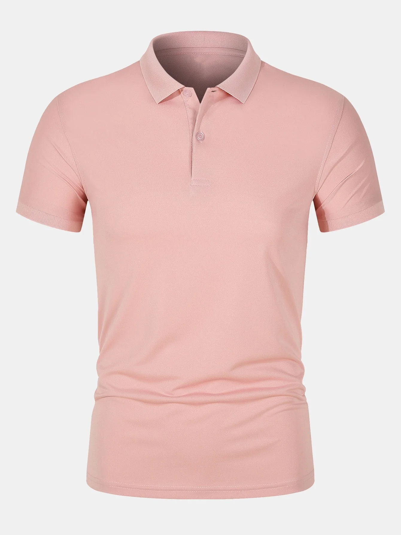Doroteo® | Solid Mesh Polo Shirt - Image 5