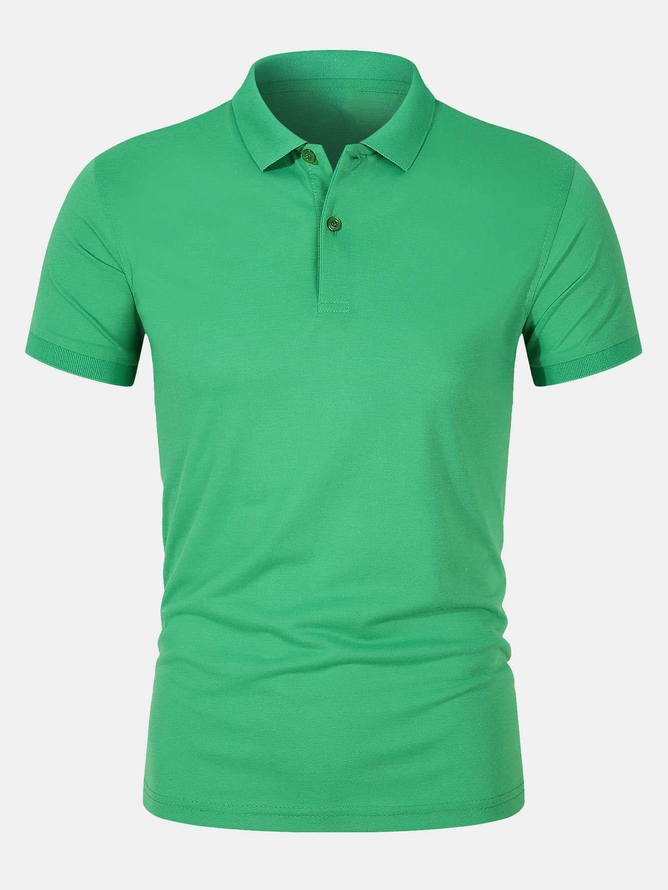 Doroteo® | Solid Mesh Polo Shirt - Image 6