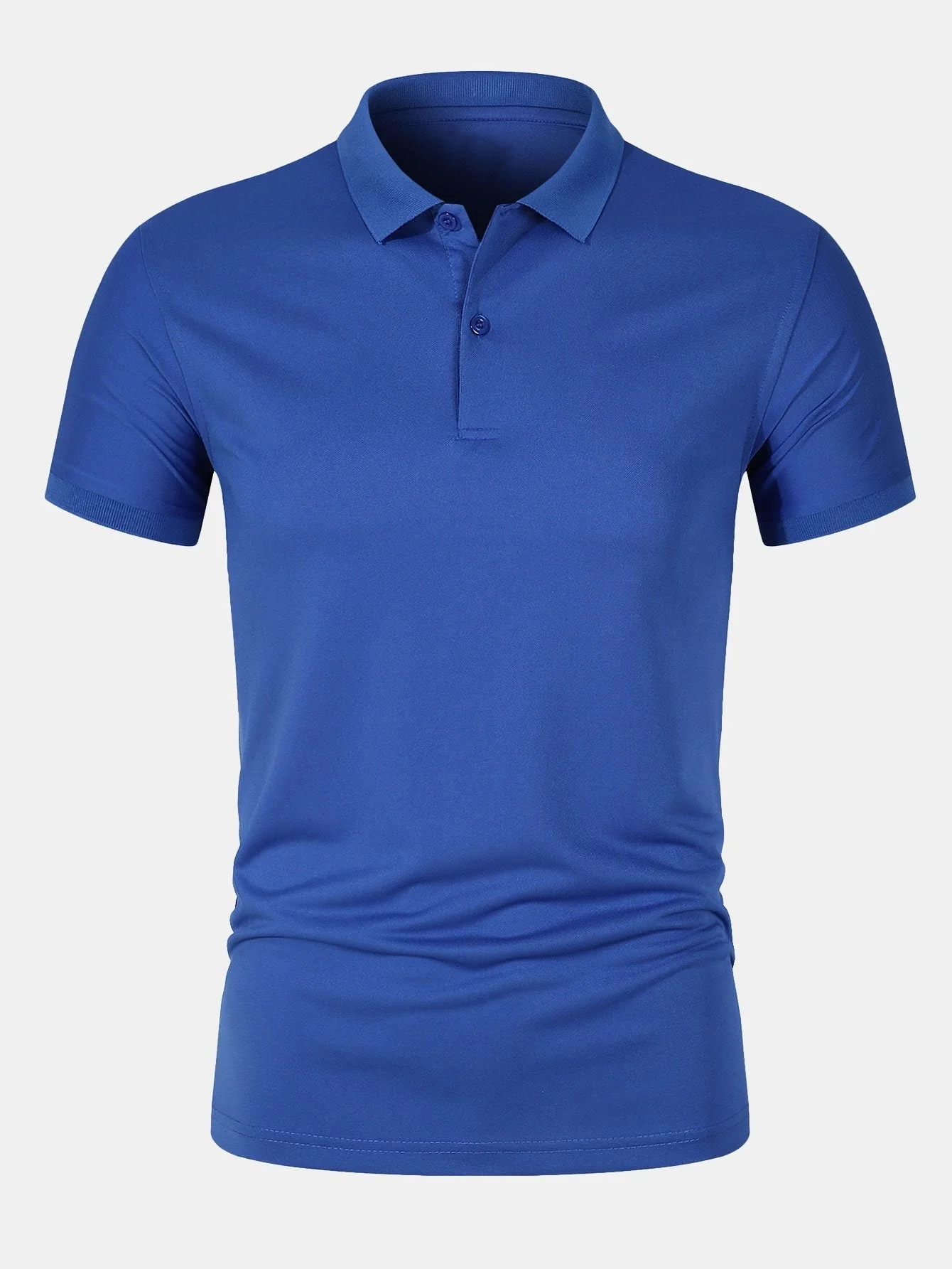 Doroteo® | Solid Mesh Polo Shirt - Image 8