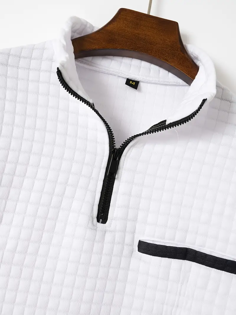 Dougal® | Casual Turtleneck Long-Sleeved Shirt With Zipper - Image 4