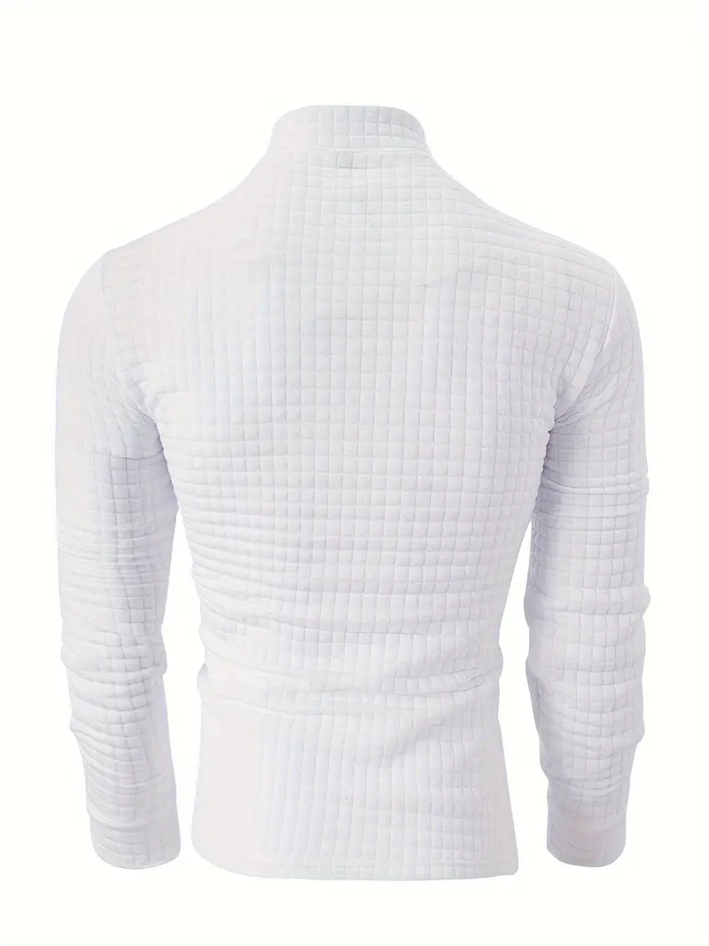 Dougal® | Casual Turtleneck Long-Sleeved Shirt With Zipper - Image 5