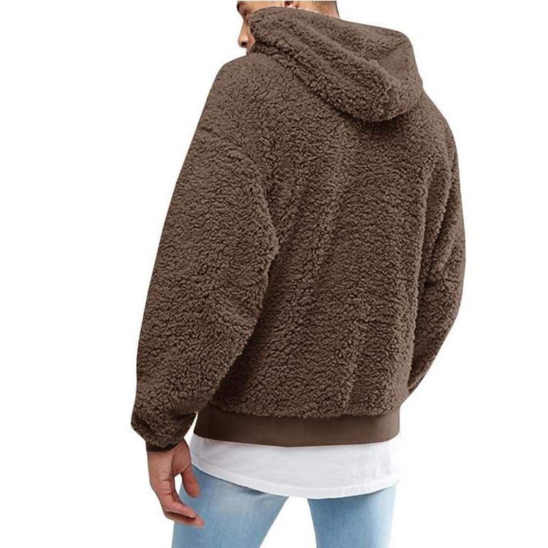 Dougal® | Warm Fluffy Teddy Hoodie For Men - Image 4
