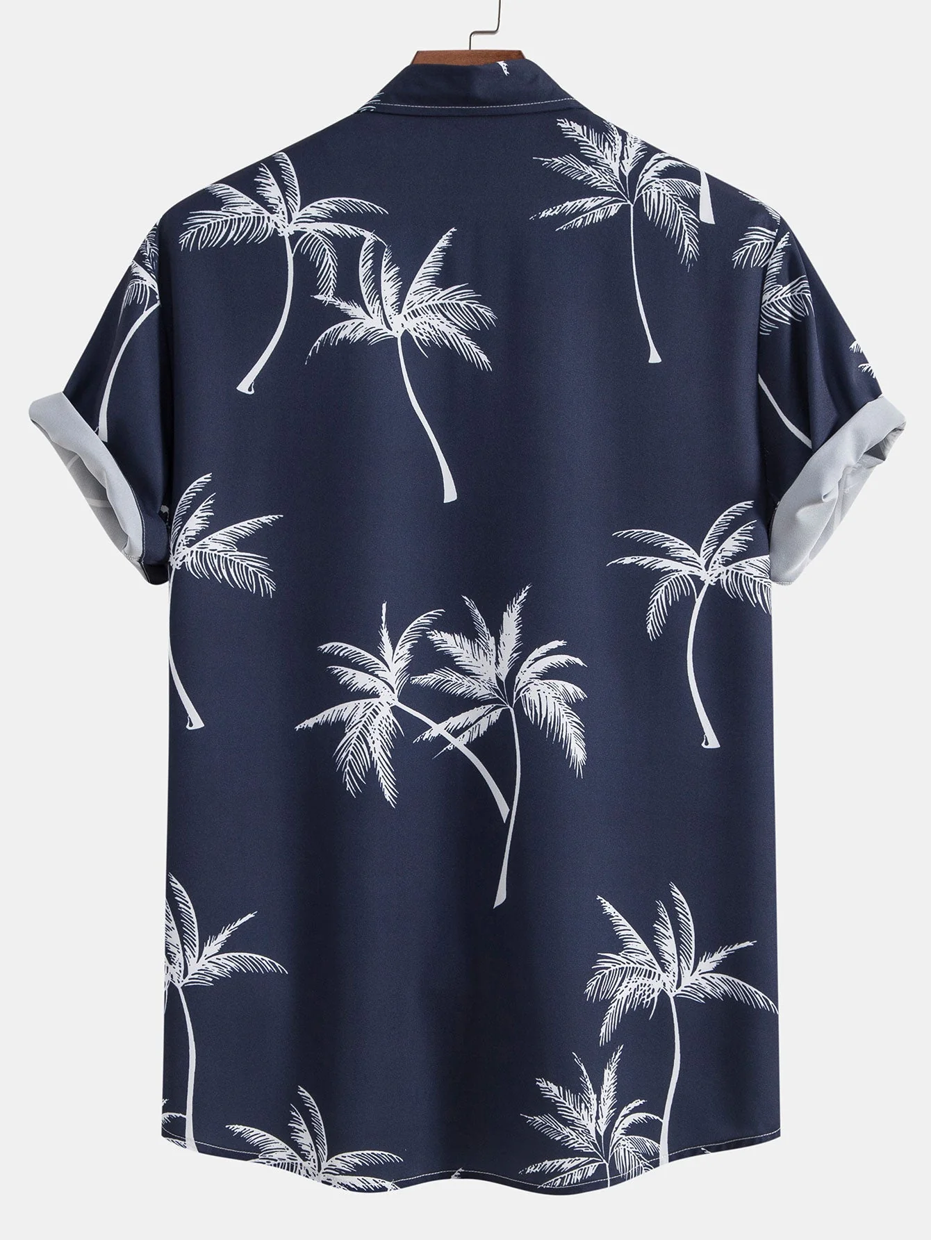Douglas® | Palm Tree Print Button Up Shirt - Image 4