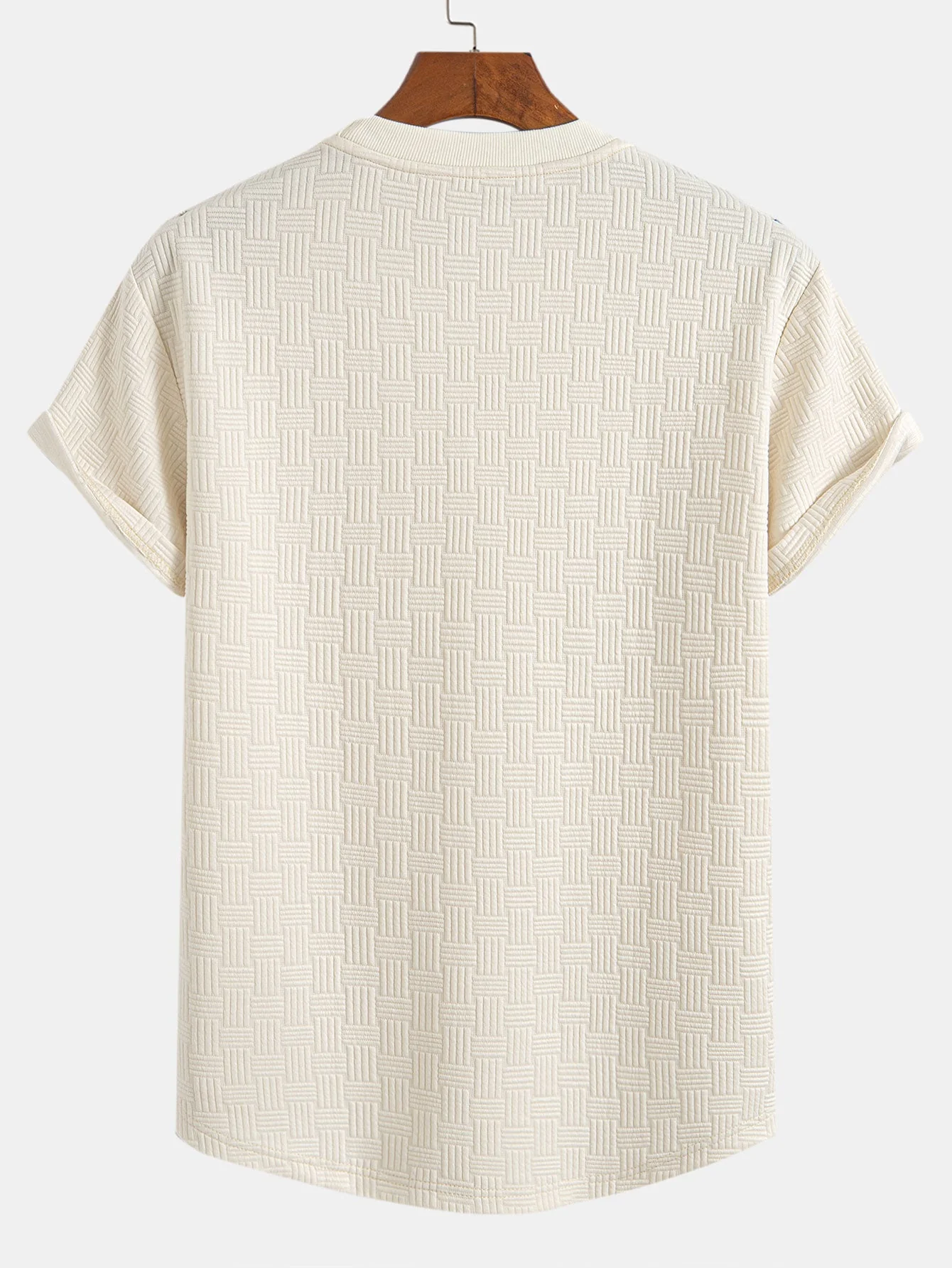 Douglas® | Stripe Jacquard Arc Hem T-Shirt - Image 4
