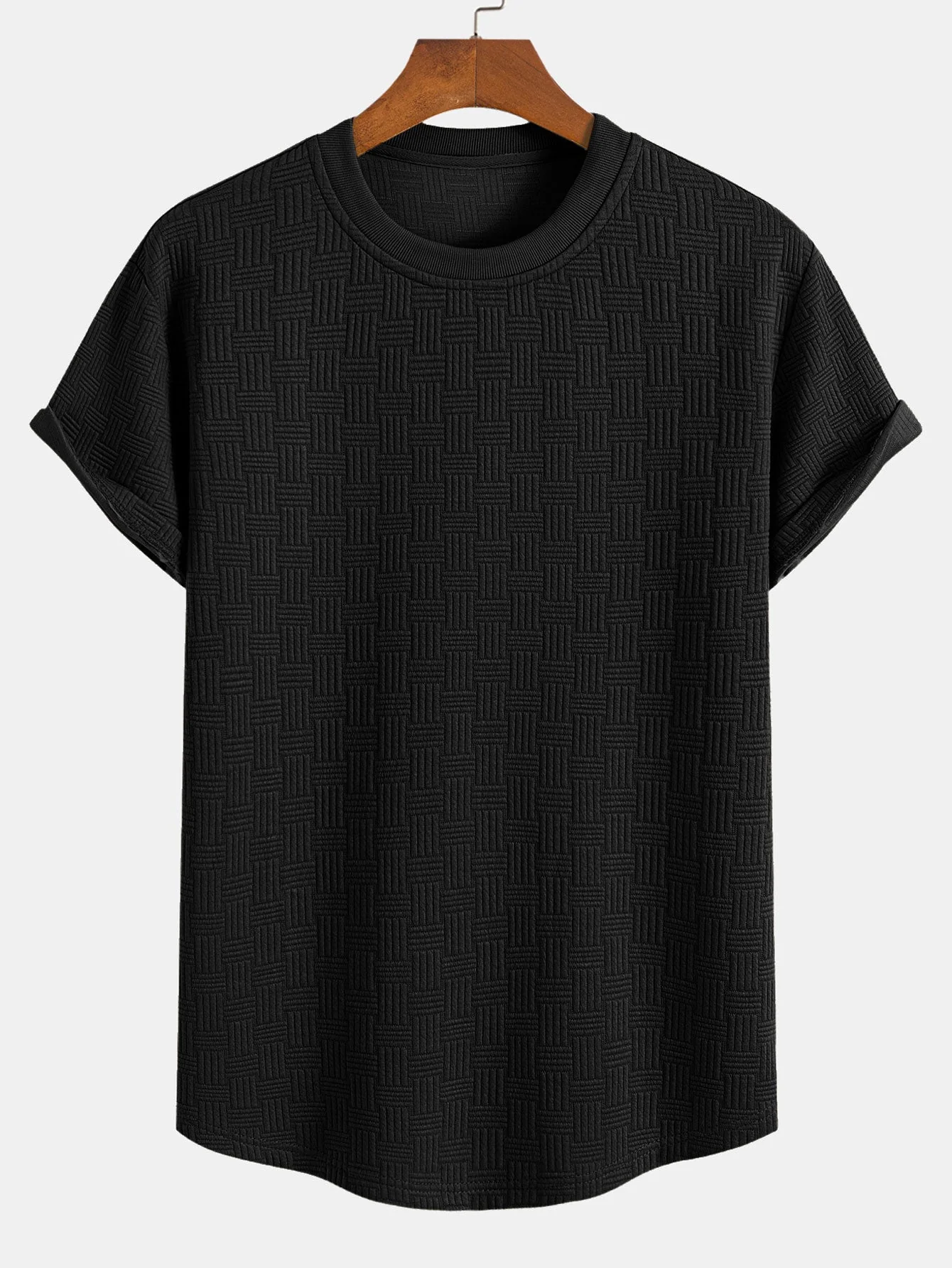 Douglas® | Stripe Jacquard Arc Hem T-Shirt - Image 5