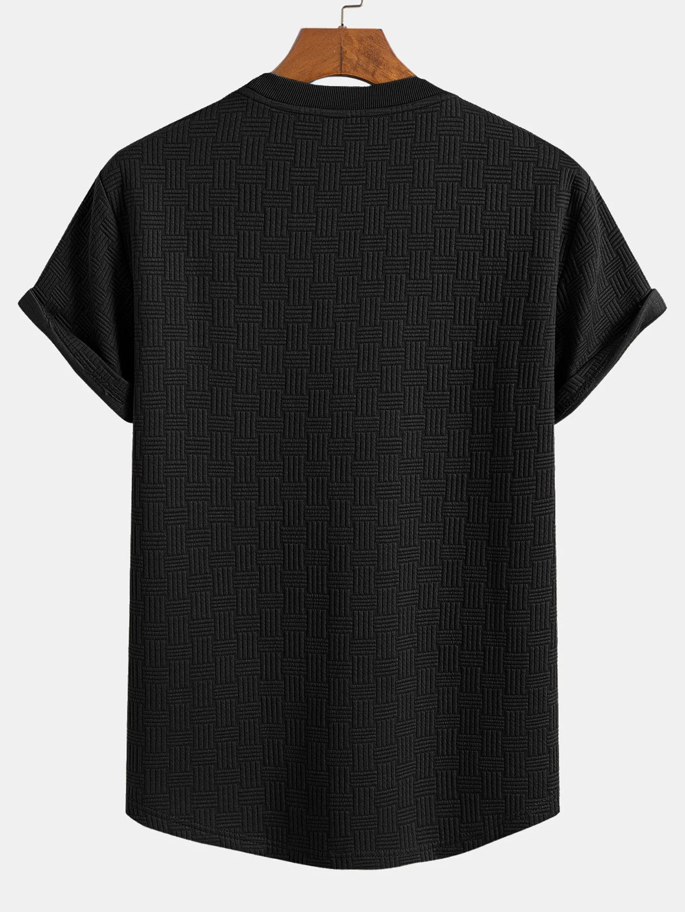 Douglas® | Stripe Jacquard Arc Hem T-Shirt - Image 6