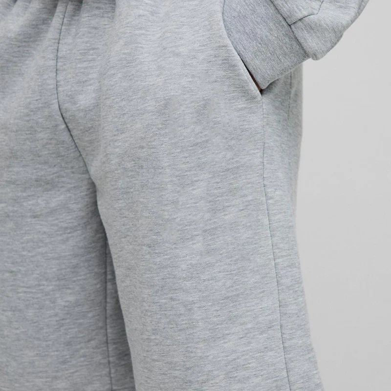 Douglas | Men'S Solid Color Sports Long-Sleeved Shorts Casual Two-Piece Set - Image 3