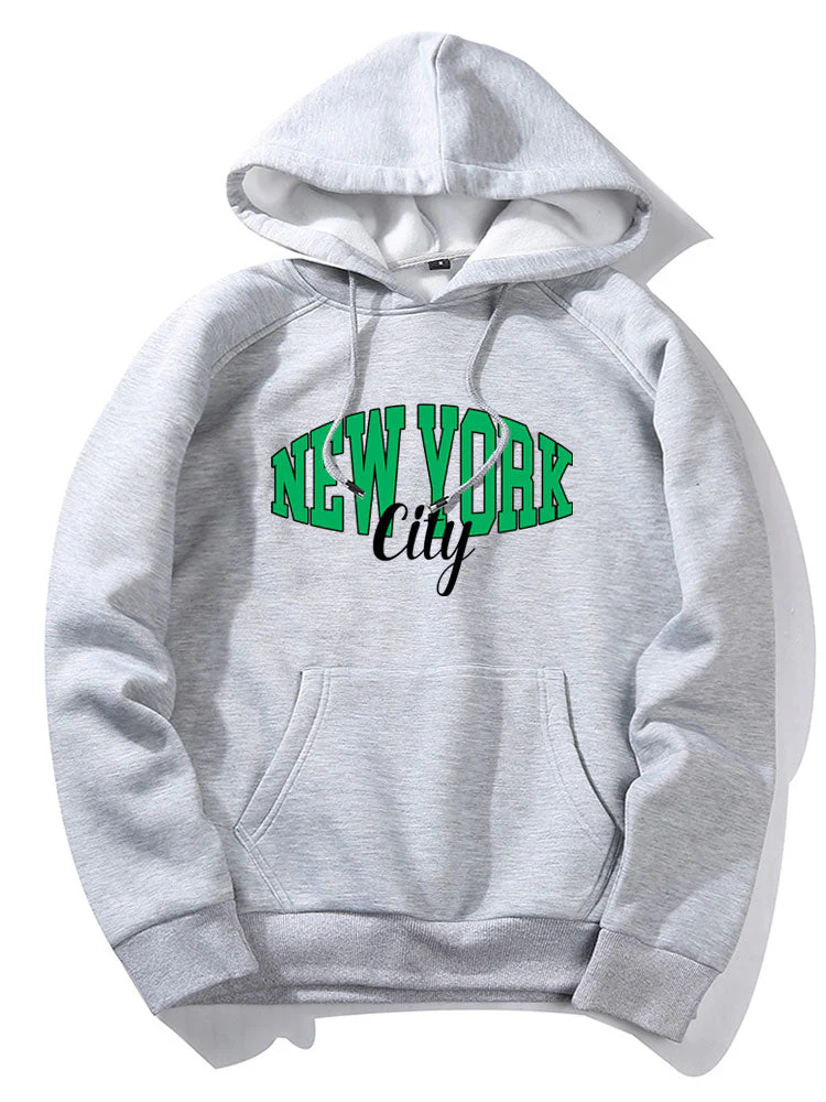 Douglas | New York City Letter Print Hoodies - Image 2