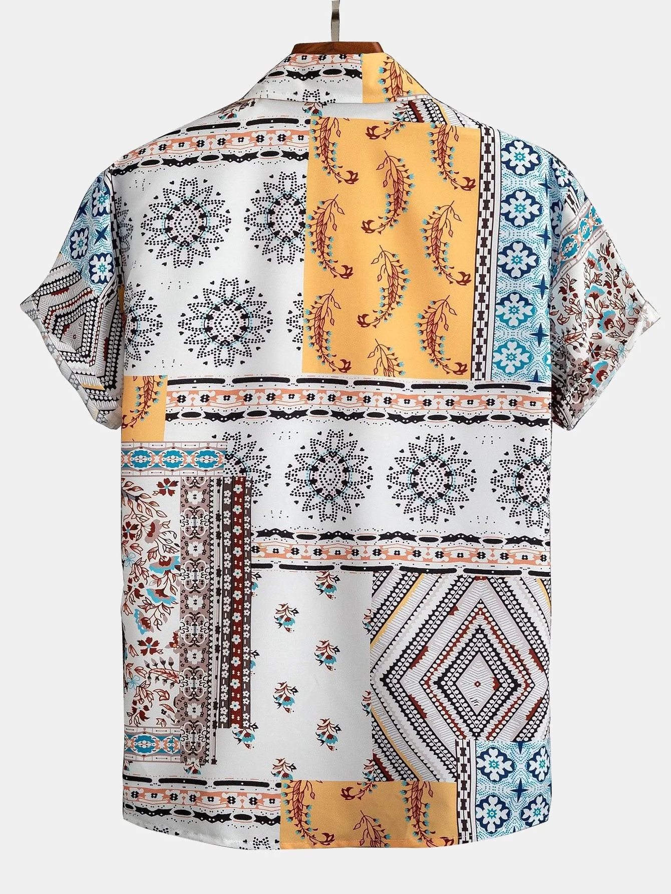 Drake® | Scarf Print Button Up Shirt - Image 2