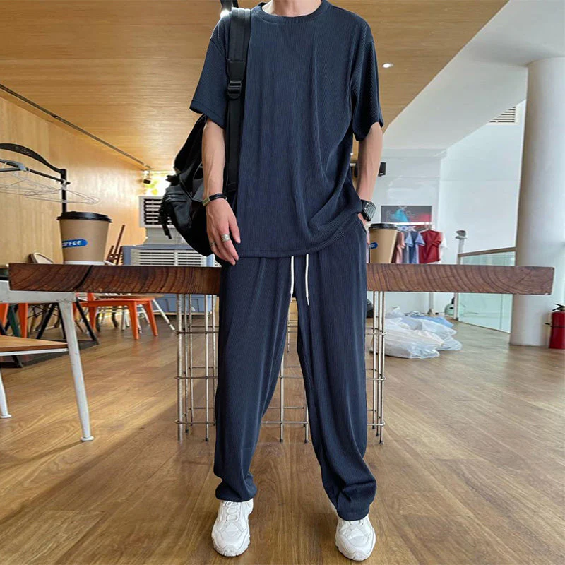 Draven® | Men'S Casual Ice Silk 2-Piece Set - Image 9