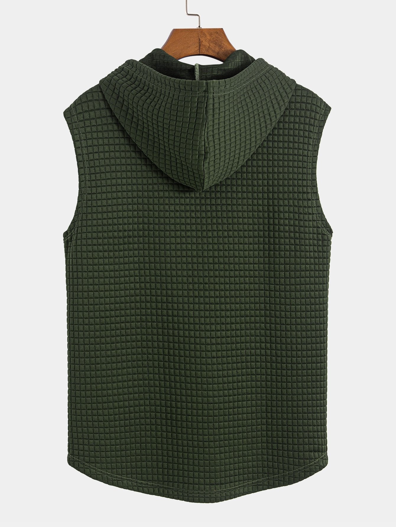 Drew® | Sleeveless Waffle Hooded Vest - Image 6