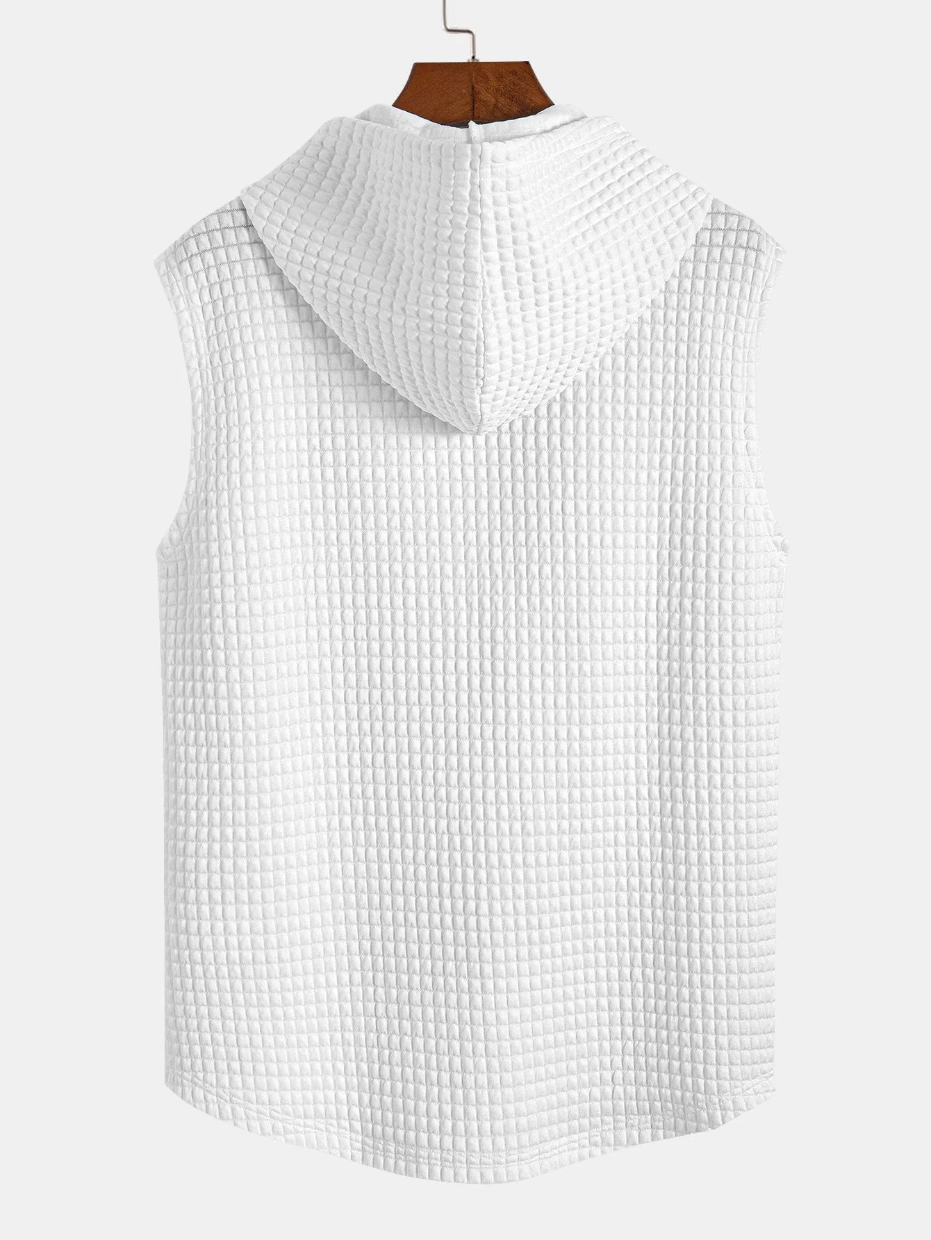 Drew® | Sleeveless Waffle Hooded Vest - Image 8