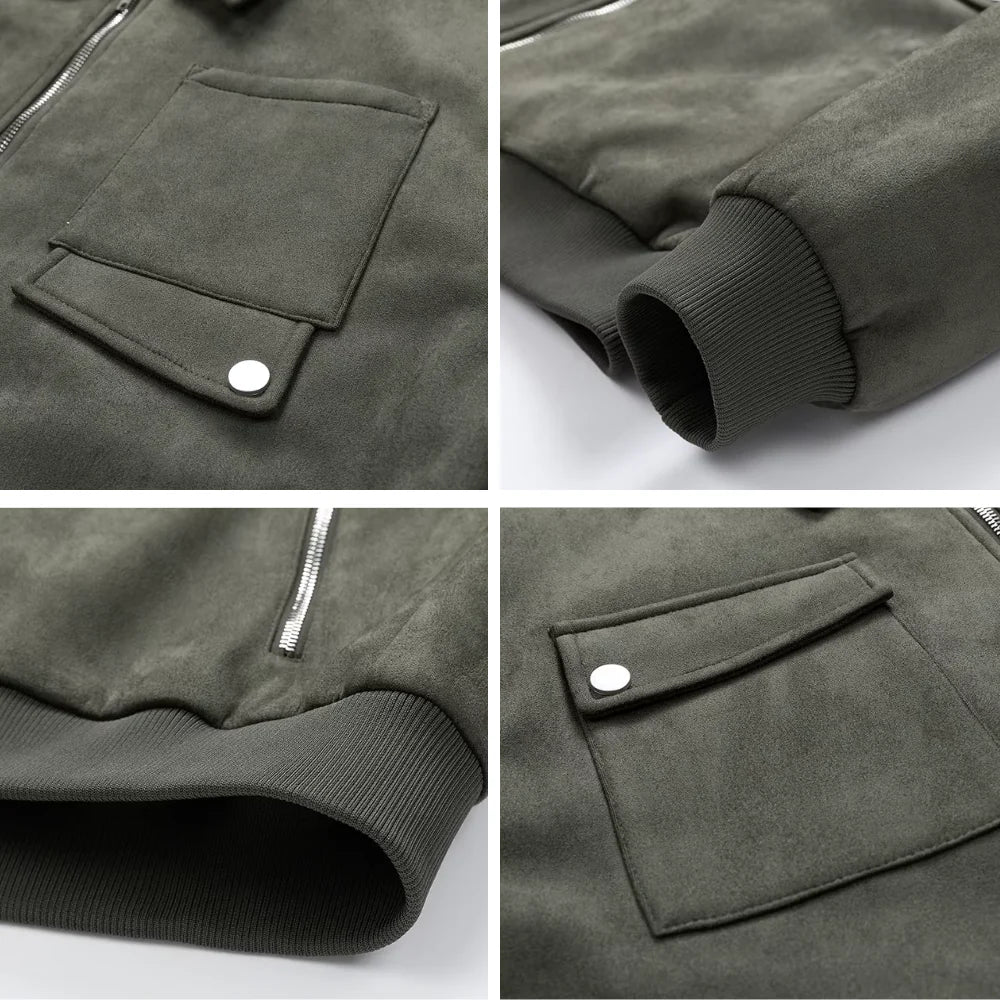 Drew | Carter Suede Cargo Jacket - Image 3