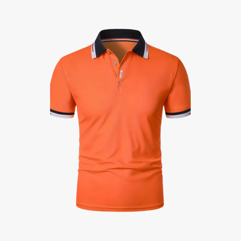 Dru | Summer Men's Slim Fit Polo Shirt – Lightweight, Stretch, Short Sleeve, Breathable & Moisture-Wicking - Image 2