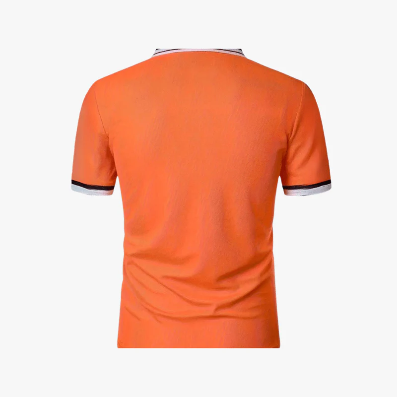 Dru | Summer Men's Slim Fit Polo Shirt – Lightweight, Stretch, Short Sleeve, Breathable & Moisture-Wicking - Image 3