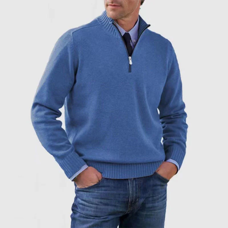 Drusus | Vincenz – Men's half-zip sweater - Image 10