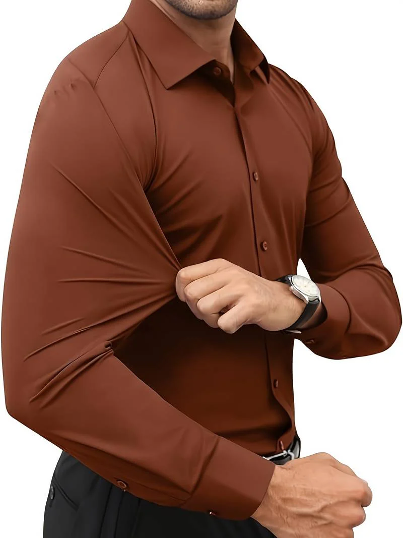 Duncan® | Long-Sleeved Shirt With Buttons For Men - Image 30