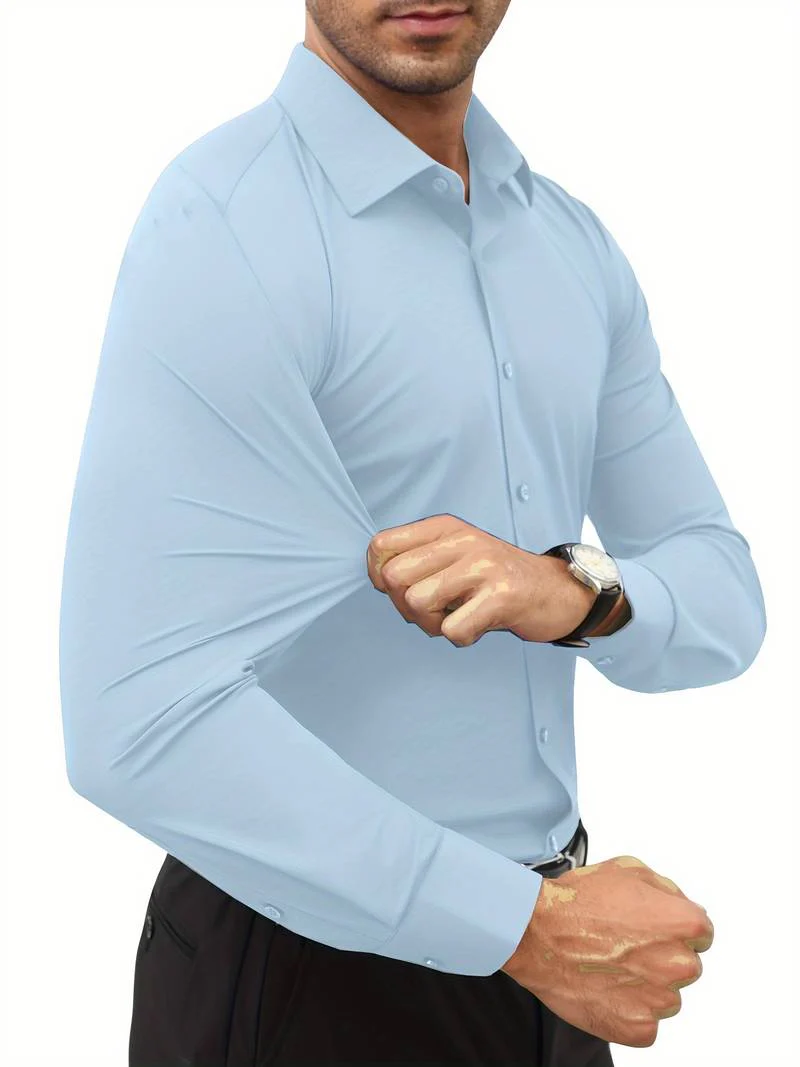 Duncan® | Long-Sleeved Shirt With Buttons For Men - Image 38