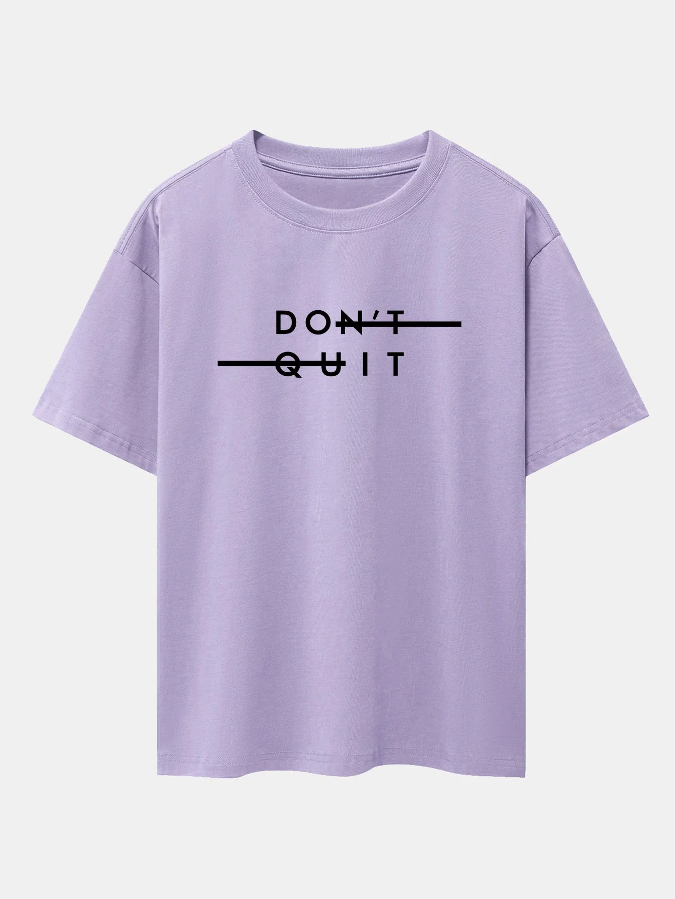 Dustin® | Don'T Quit Print Drop Shoulder Oversize T-Shirt - Image 14