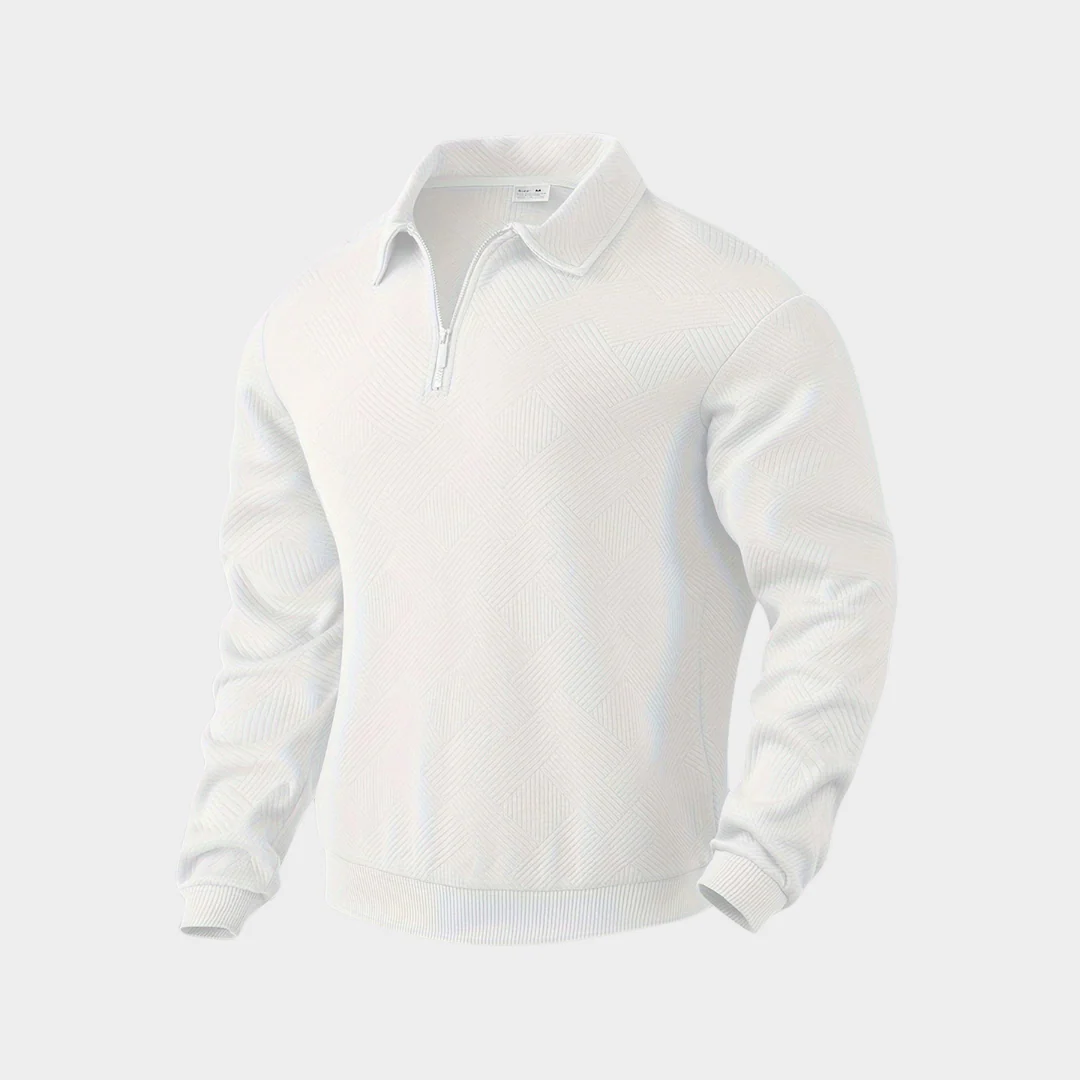 Dylan® | Vintage Zip-Up Sweater With Geometric Pattern - Image 10