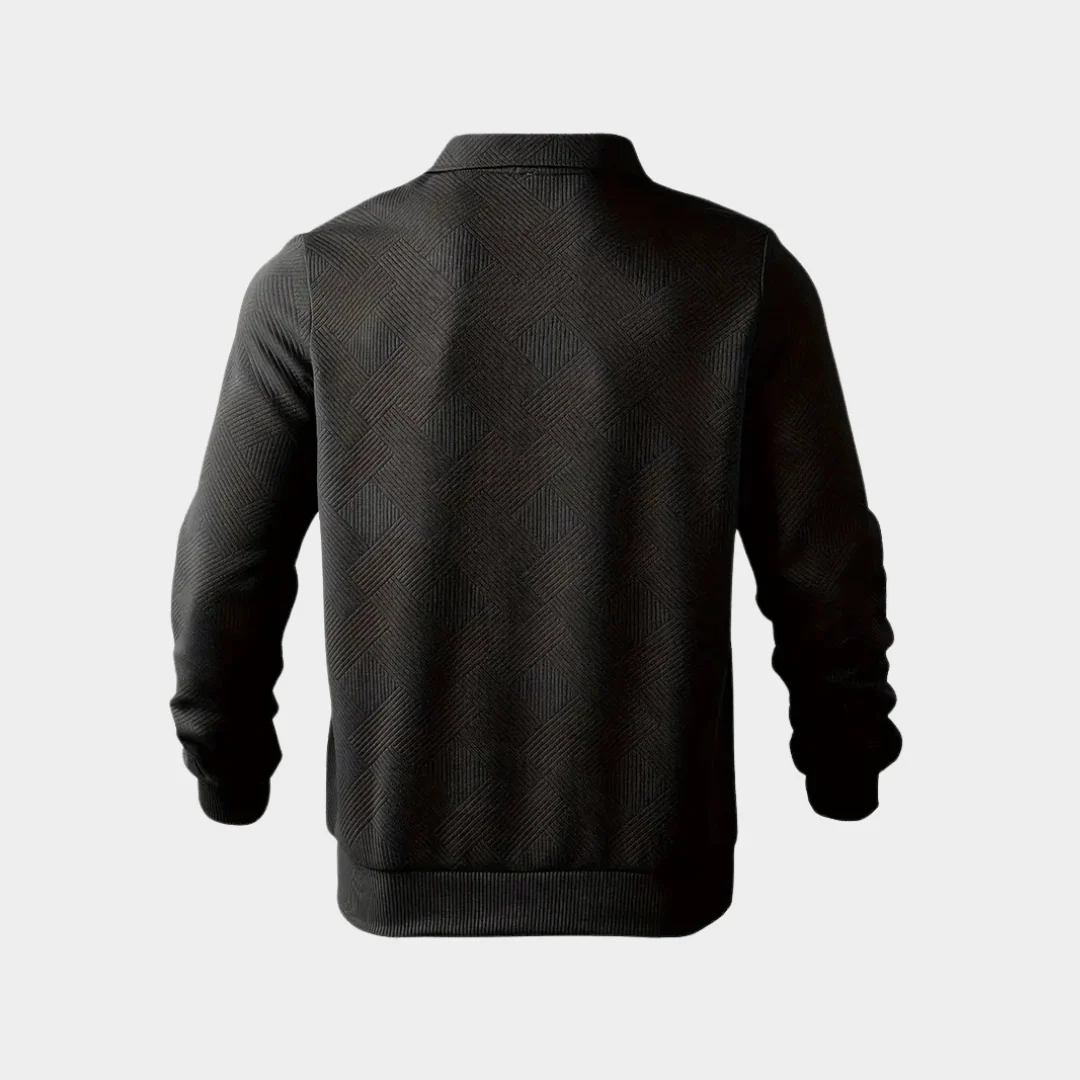 Dylan® | Vintage Zip-Up Sweater With Geometric Pattern - Image 7