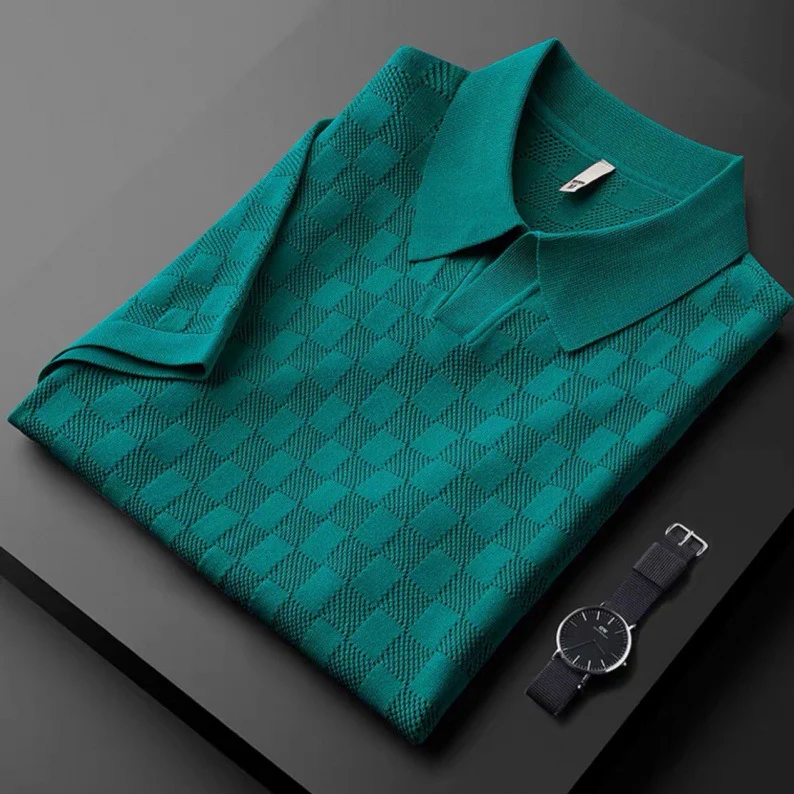 Dylan | Ansel Checkered Polo Shirt - Image 4