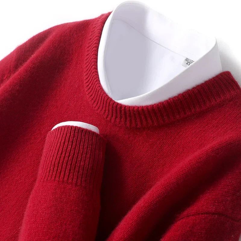 Eamon® | Wool Sweater With O-Neck - Image 15