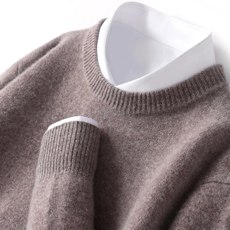 Eamon® | Wool Sweater With O-Neck - Image 16