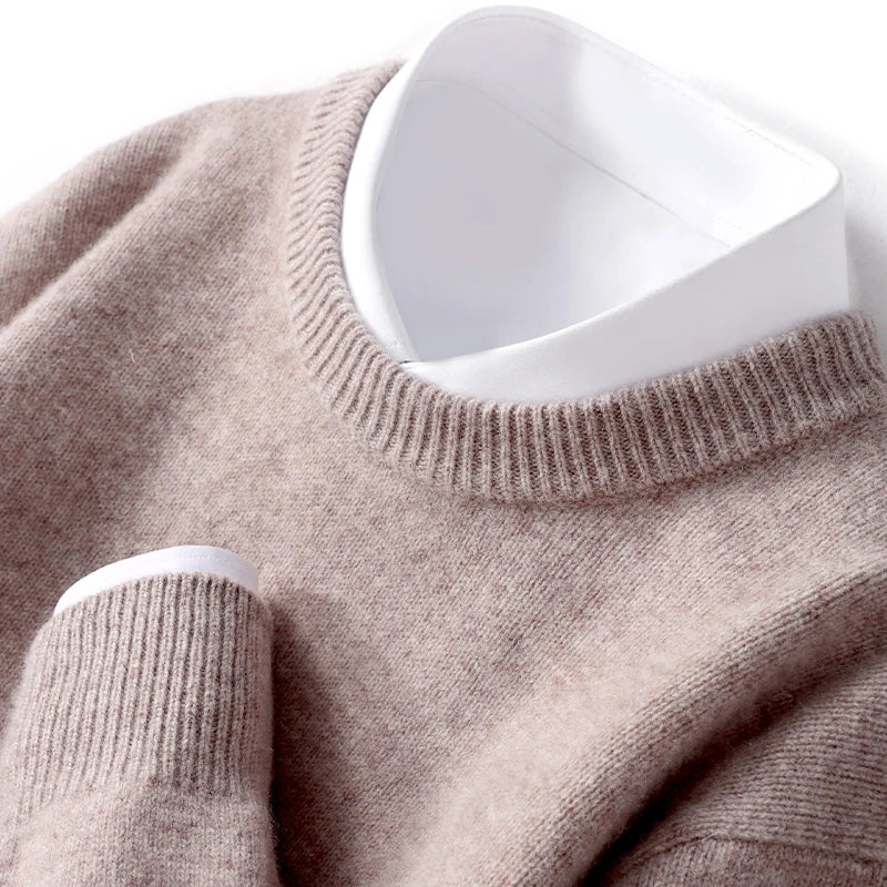 Eamon® | Wool Sweater With O-Neck - Image 18